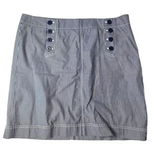 Talbots Sailor Striped Cotton mini Skirt Size 16